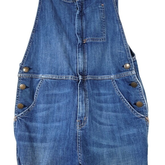 CURRENT/ELLIOTT Ranch Hand Overall Traveler Destroy Western Denim Jumpsuit Small - Picture 3 of 11